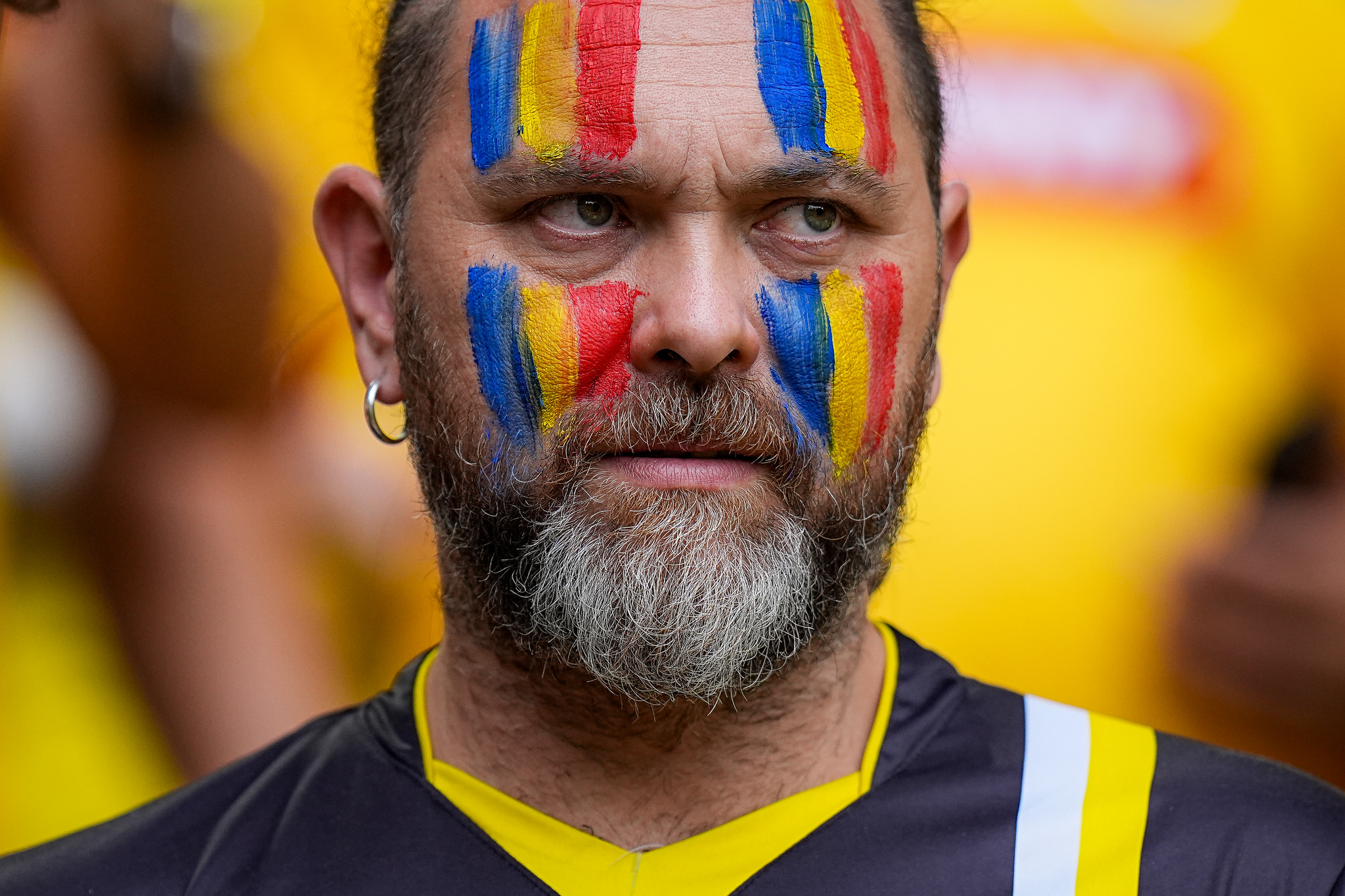 Suporteri ai nationalei Romaniei, Romania - Tarile de Jos 0-3, optimile EURO 2024 // © Marius Tudor