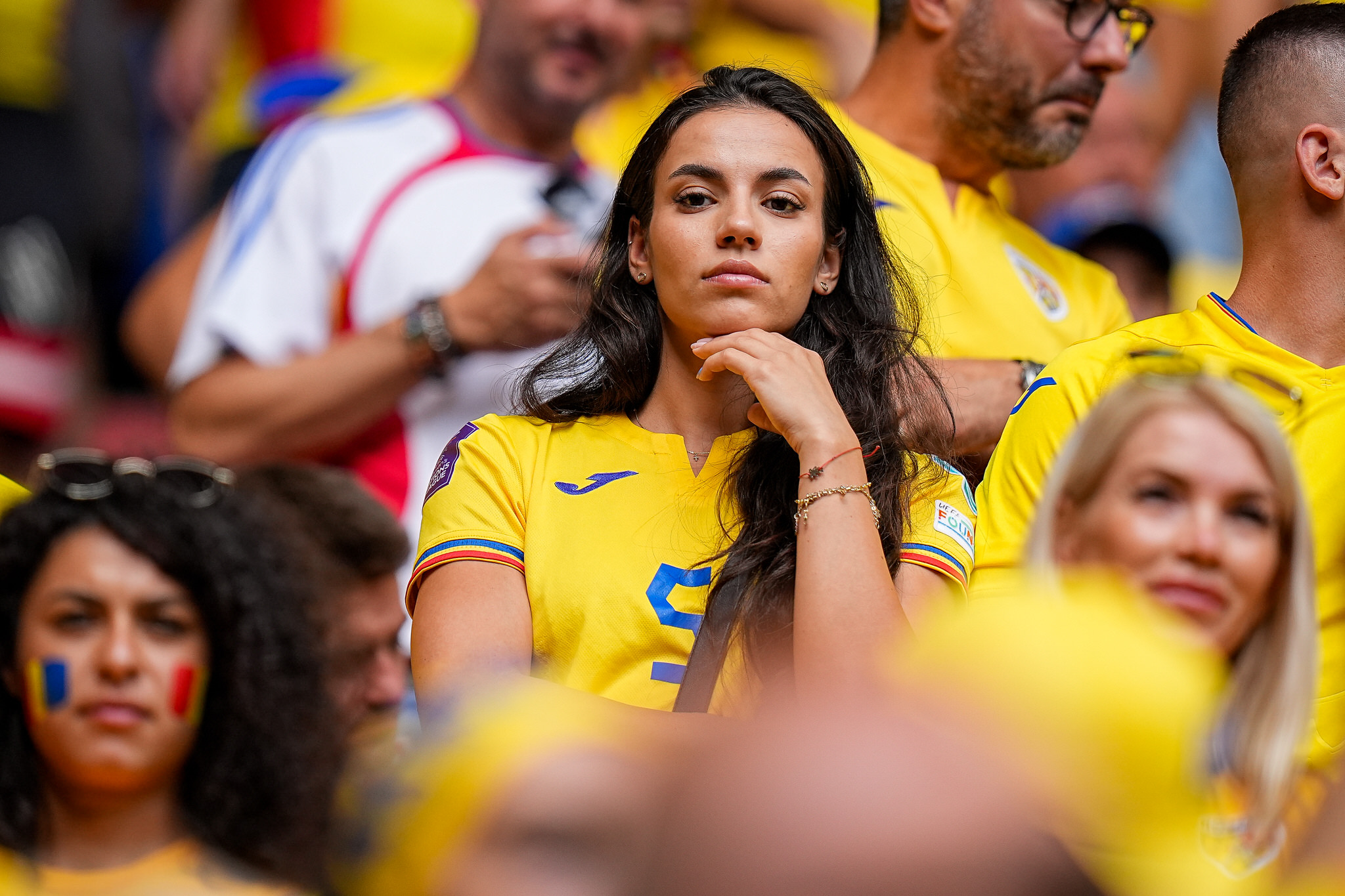 Suporteri ai nationalei Romaniei, Romania - Tarile de Jos 0-3, optimile EURO 2024 // © Marius Tudor