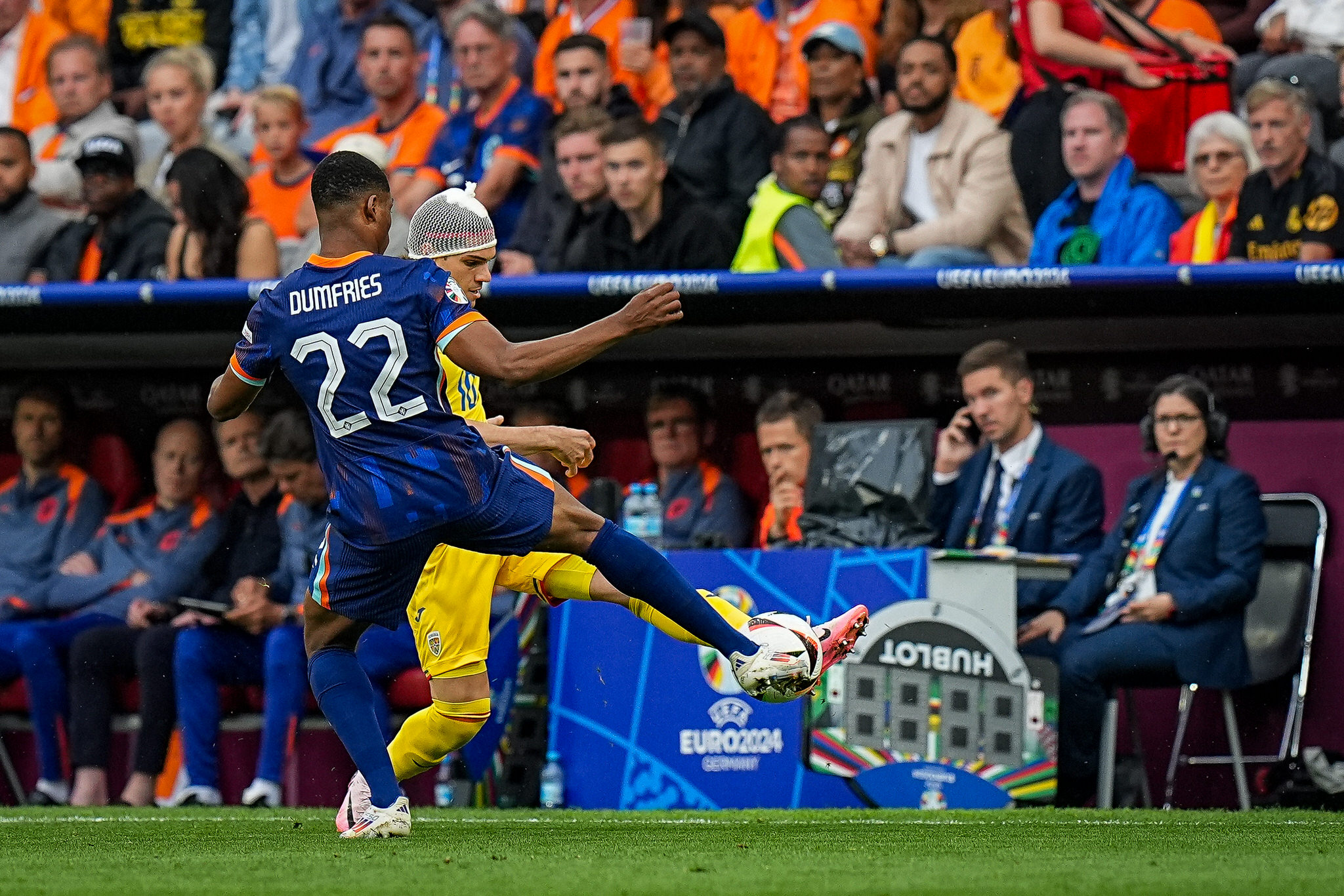 Faza de joc, Romania - Tarile de Jos 0-3, optimile EURO 2024 // © Marius Tudor