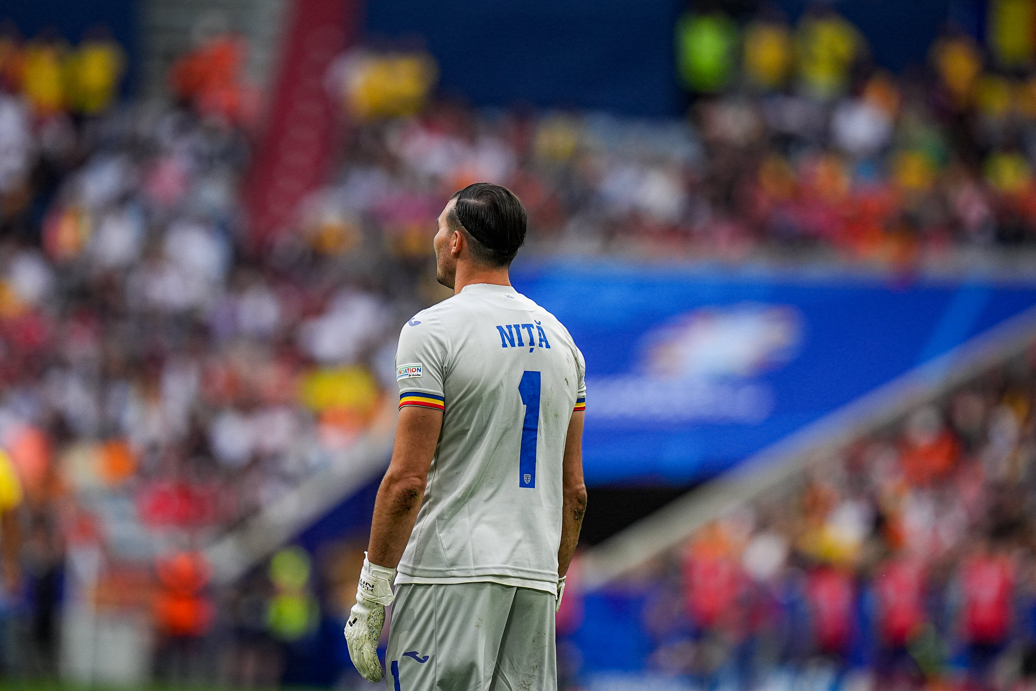 Faza de joc cu Florin Nita, Romania - Tarile de Jos 0-3, optimile EURO 2024 // © Marius Tudor