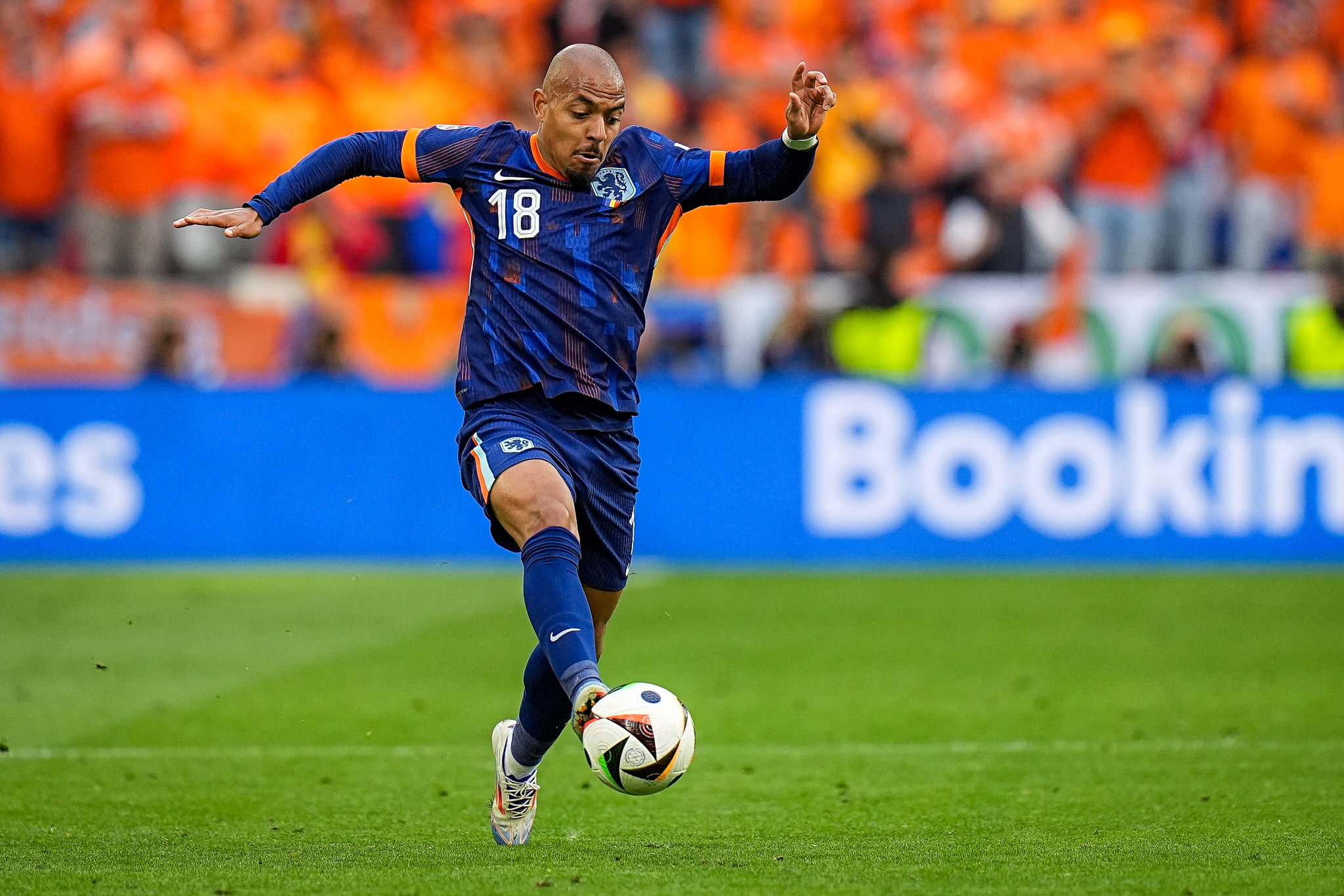 Faza de joc Romania - Tarile de Jos 0-3, optimile EURO 2024 // © Marius Tudor