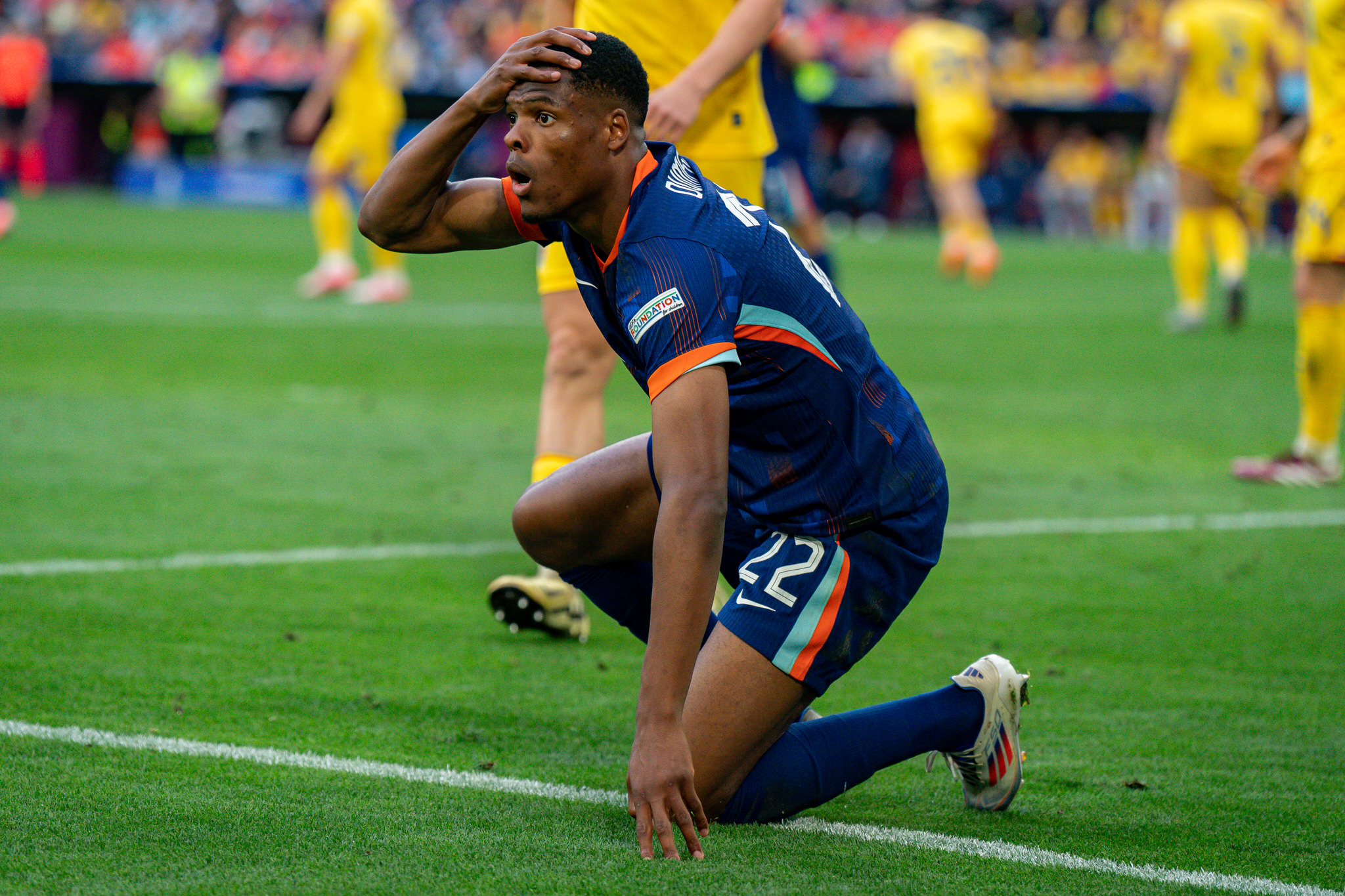 Faza de joc Romania - Tarile de Jos 0-3, optimile EURO 2024 // © Marius Tudor