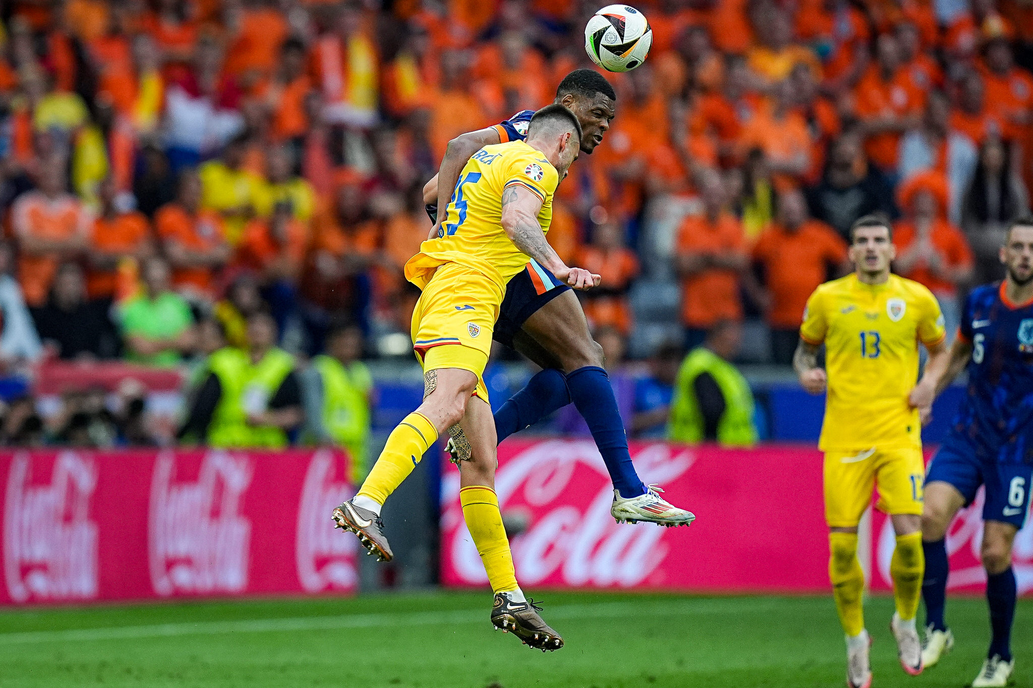 Faza de joc Romania - Tarile de Jos 0-3, optimile EURO 2024 // © Marius Tudor