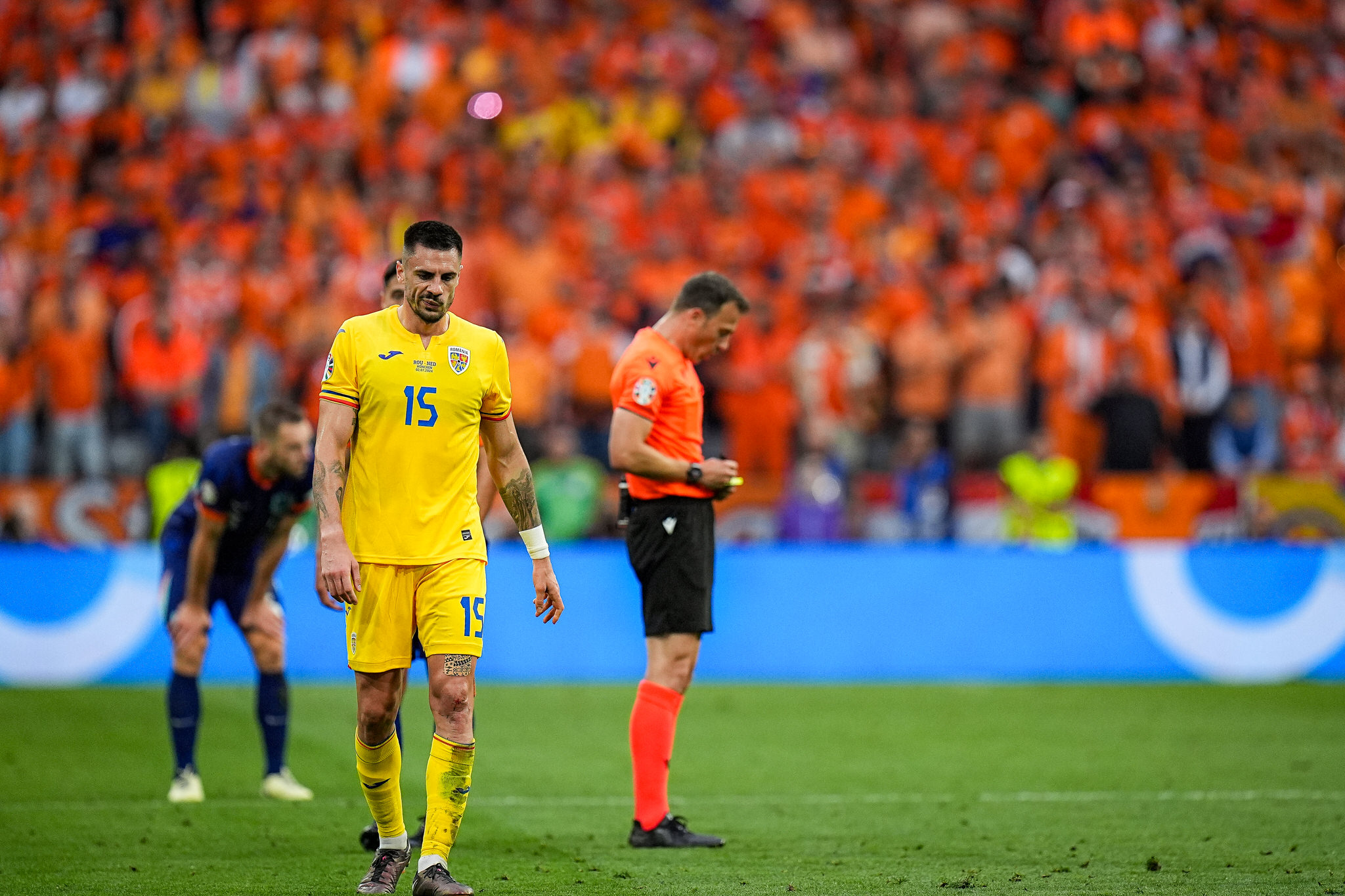 Faza de joc Romania - Tarile de Jos 0-3, optimile EURO 2024 // © Marius Tudor