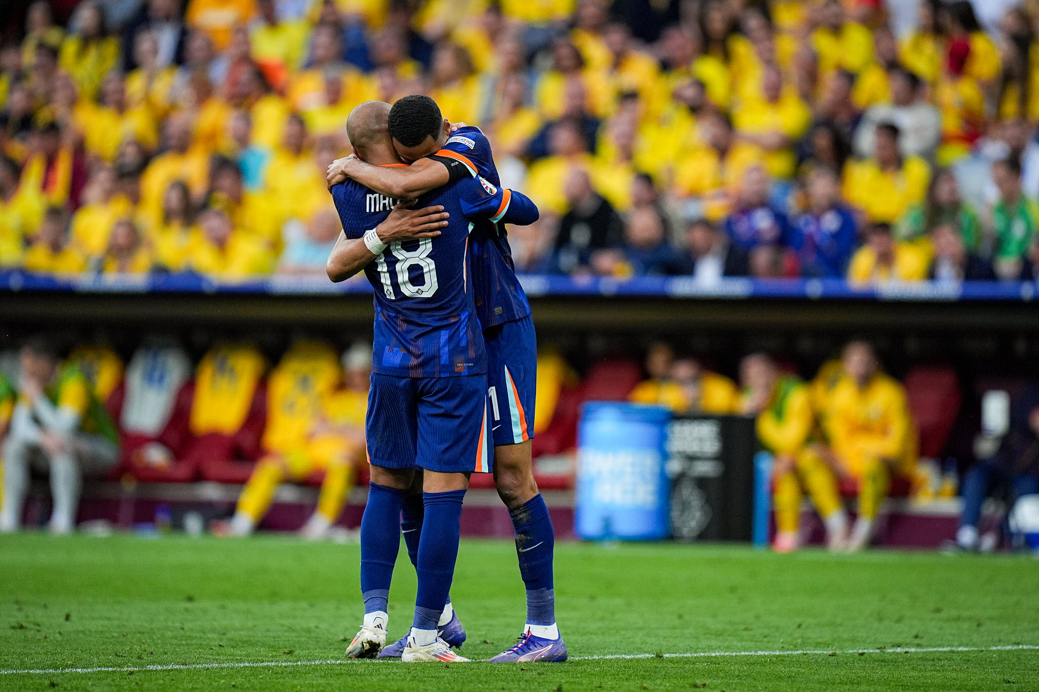 Faza de joc Romania - Tarile de Jos 0-3, optimile EURO 2024 // © Marius Tudor