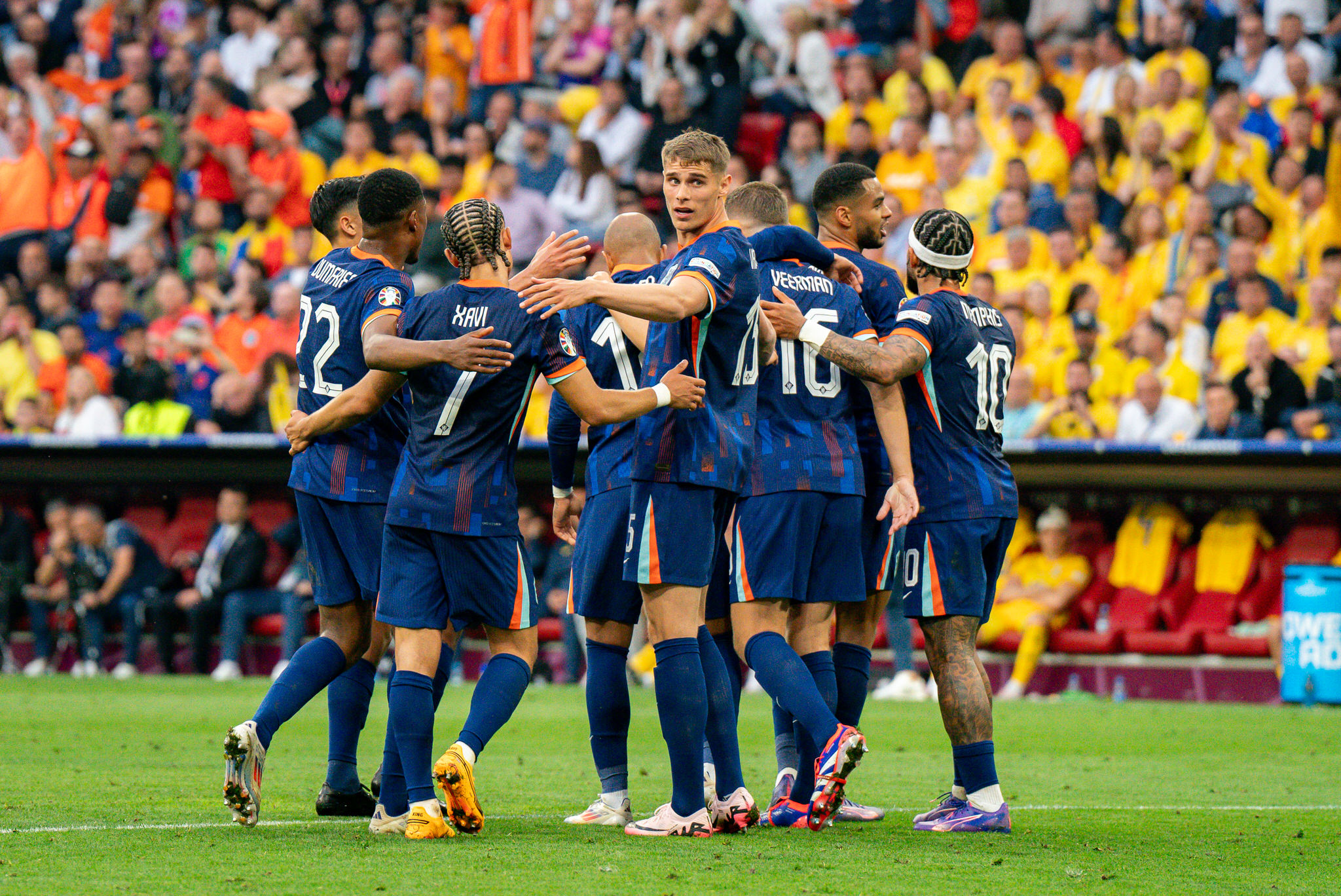 Faza de joc Romania - Tarile de Jos 0-3, optimile EURO 2024 // © Marius Tudor