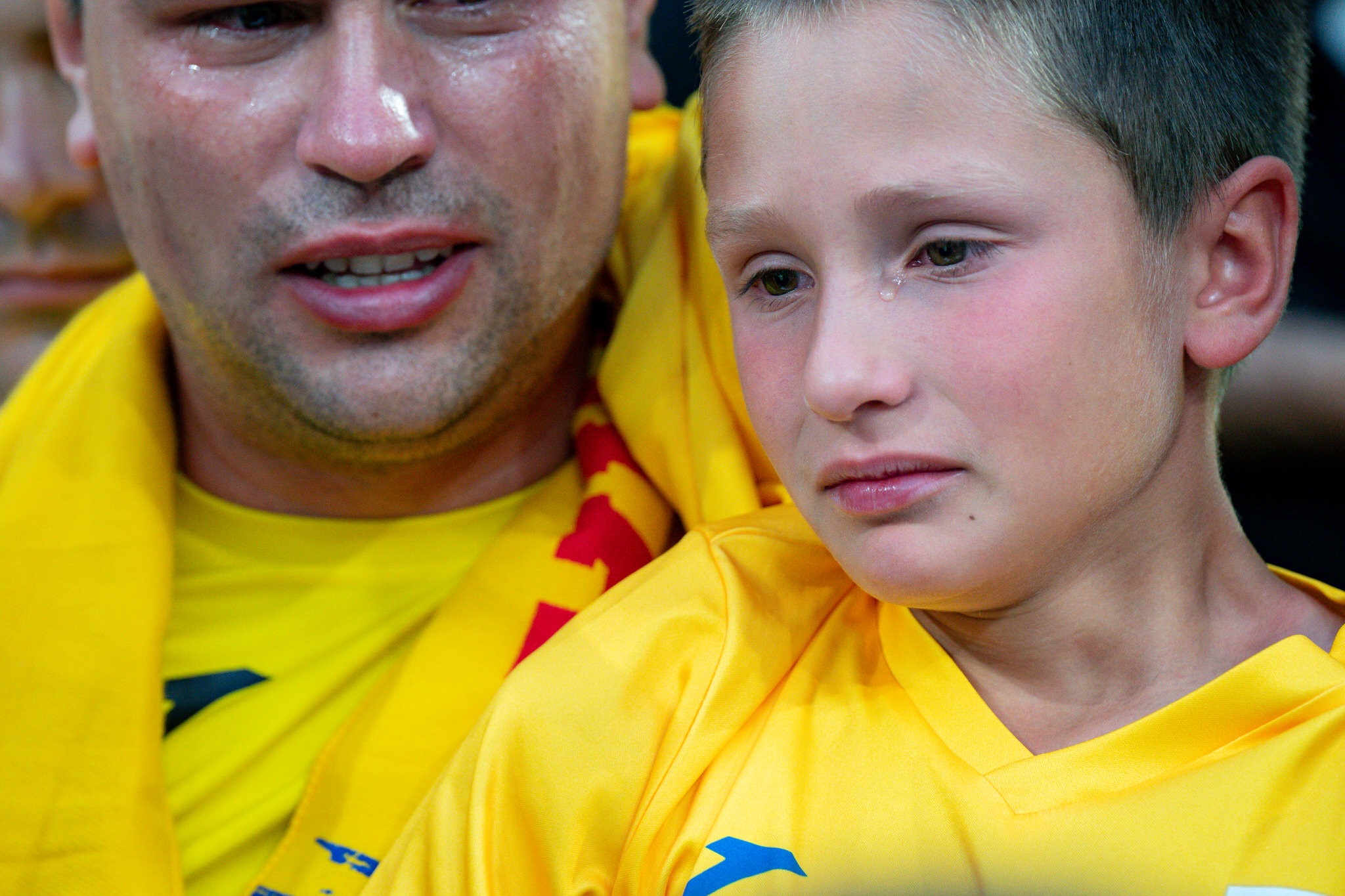 Suporteri ai nationalei Romaniei, Romania - Tarile de Jos 0-3, optimile EURO 2024 // © Marius Tudor